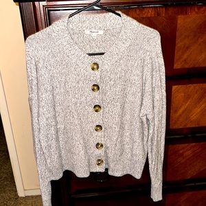 Madewell button up sweater in new condition size small